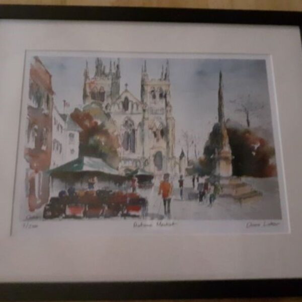 Selby Abbey Chris Luker Special Edition Print - Autumn Market