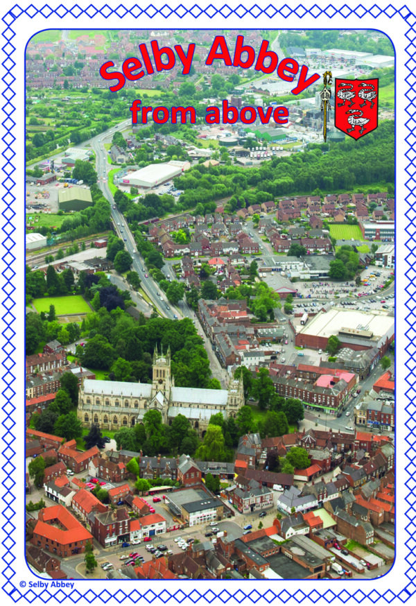 Selby Abbey Tea Towel - Selby from Above