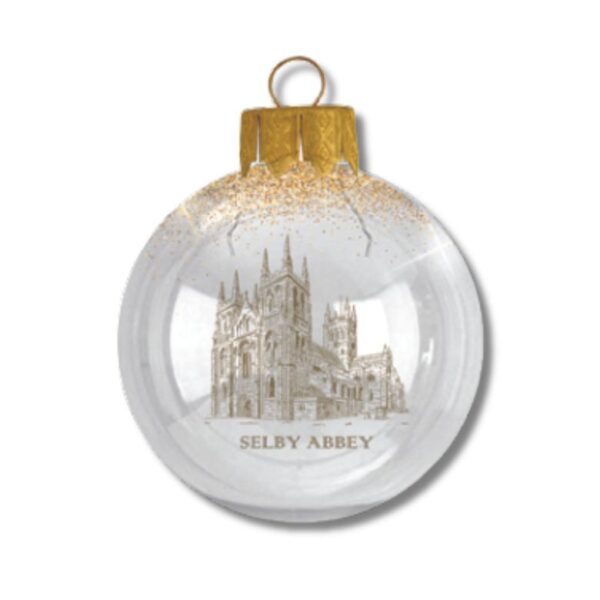 Glass Christmas Tree Bauble - 70mm - Clear